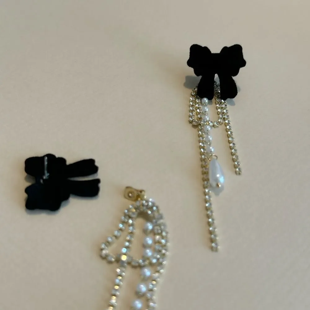 Pearl drop earrings M872